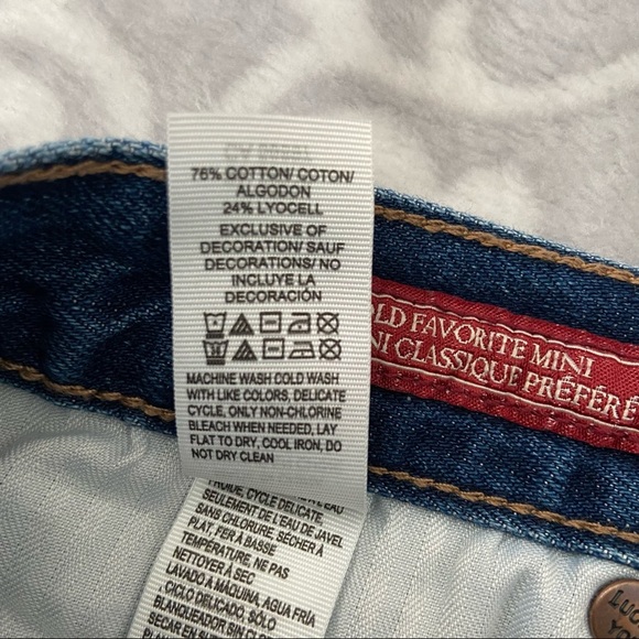 Lucky Brand Old Favorite Mini Jeans Skirt - Size 0/25 - Picture 10 of 11